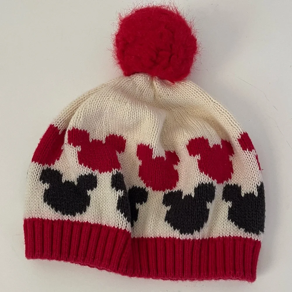 Hanna Andersson Mickey Mouse Disney Pom Pom Beanie Hat